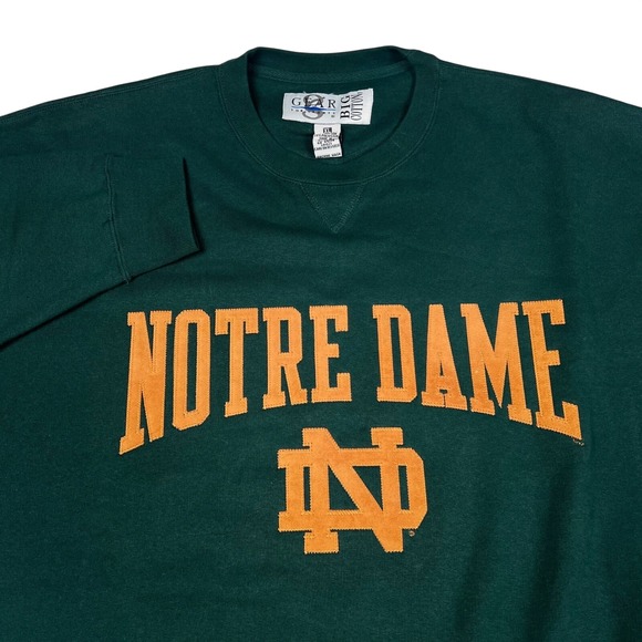 Gear For Sports Other - Gear For Sports Notre Dame Fighting Irish Crewneck Sweatshirt Green XL 690